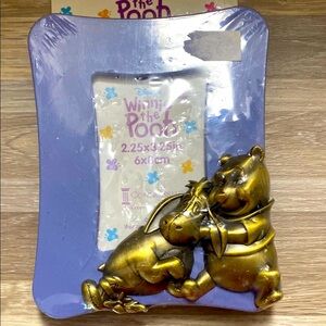 Disney Winnie the Pooh Gold and Purple brass Photo Frame color